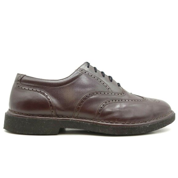 Rockport DresSports Burgundy Leather Wingtip Lace Up Oxfords Shoes Men\'s 11 W